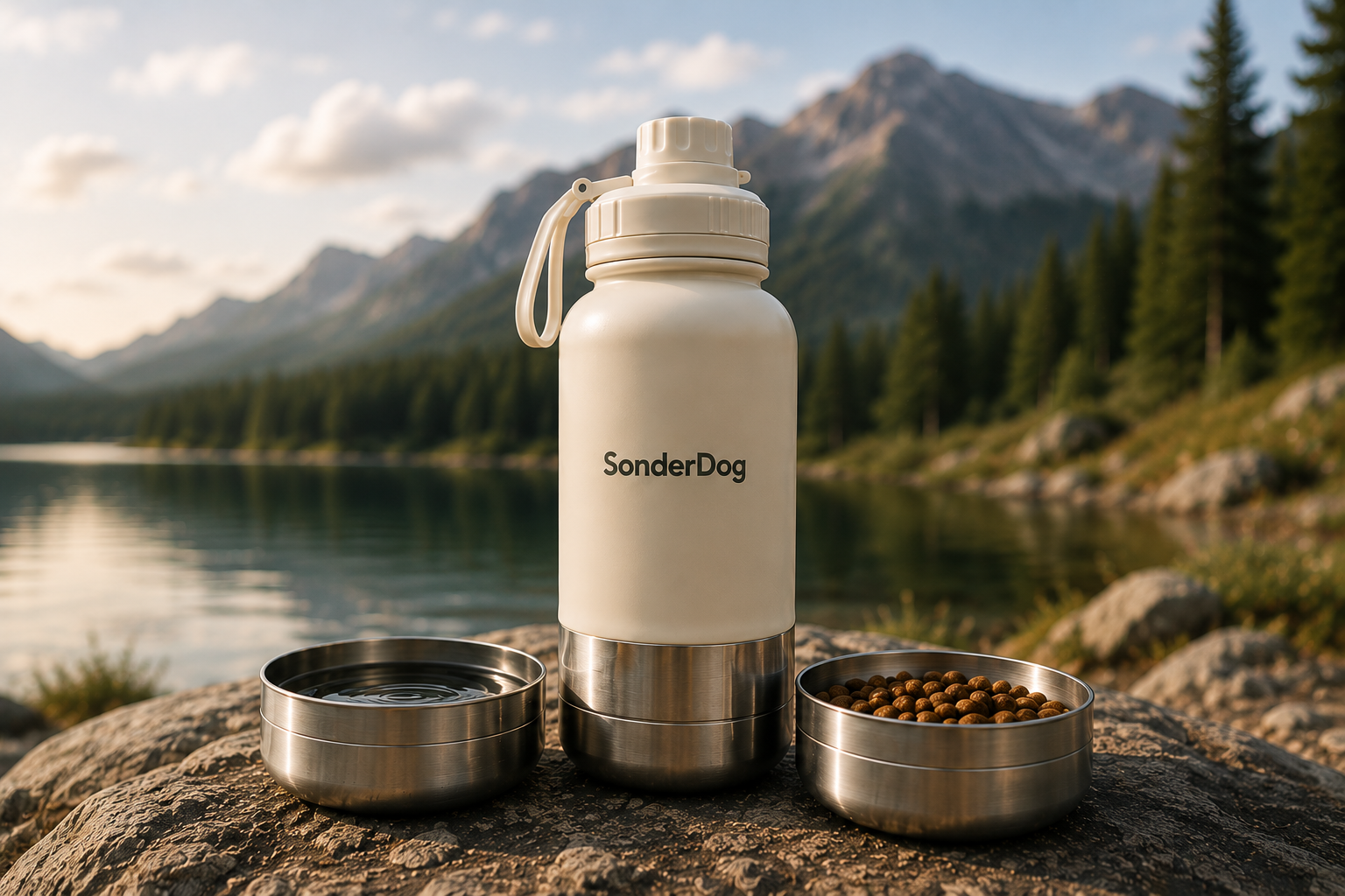 3 in 1 dog water bottle